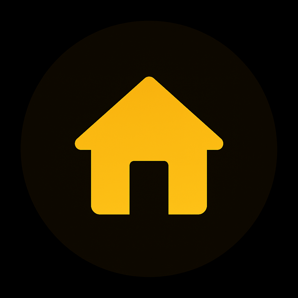 Yellow house icon symbolising free home insulation grants for eligible UK households under government energy efficiency schemes