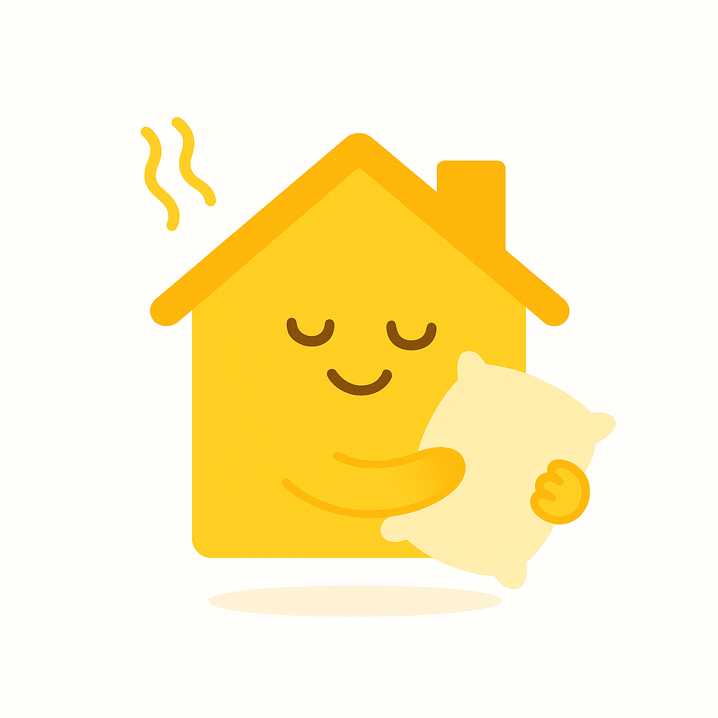 Illustration of a warm home symbolising free insulation grants available through UK government energy efficiency schemes like ECO4 and GBIS.